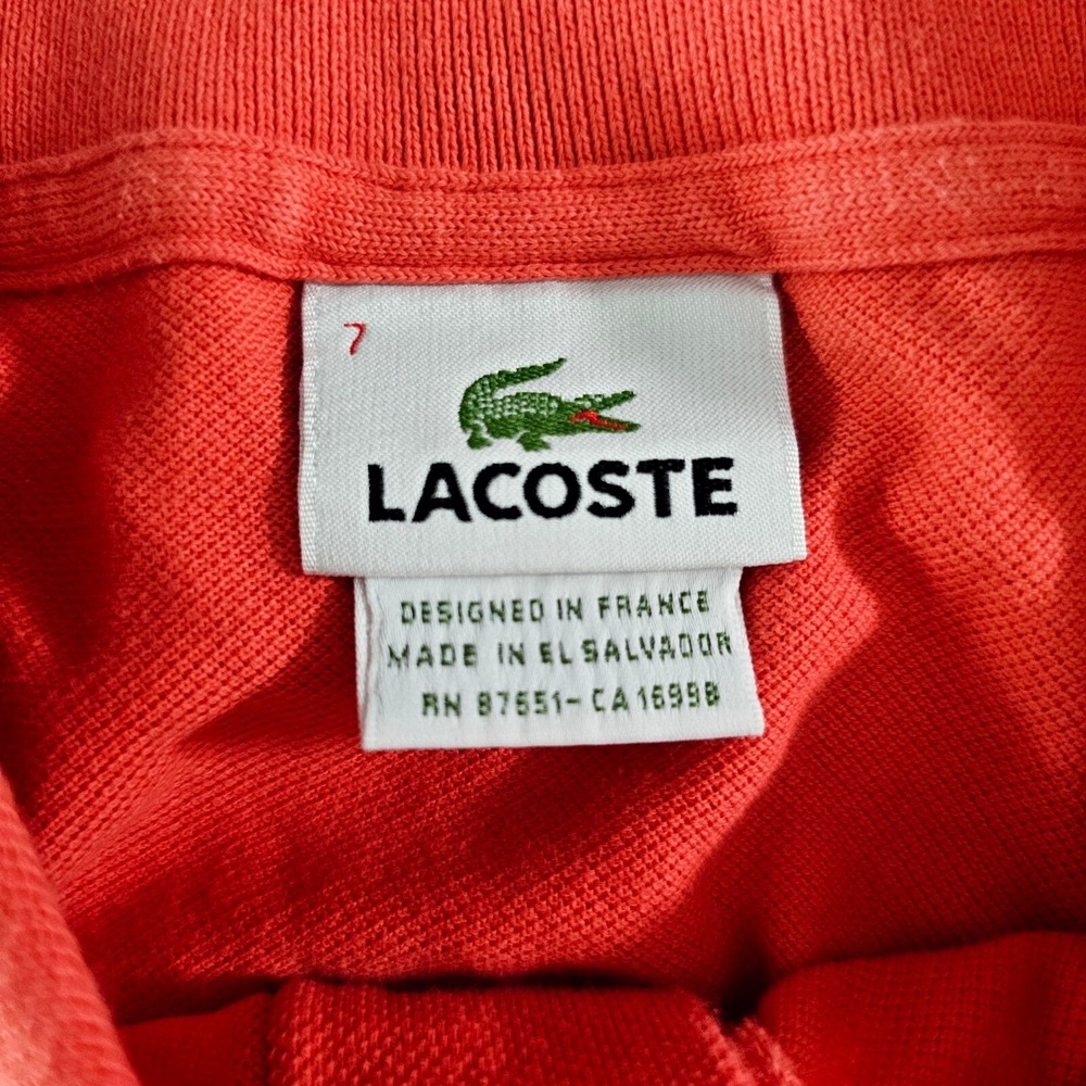 Lacoste Polo Shirt Men's 2XL Size 7 Cotton Classic Fit - Picture 3 of 6
